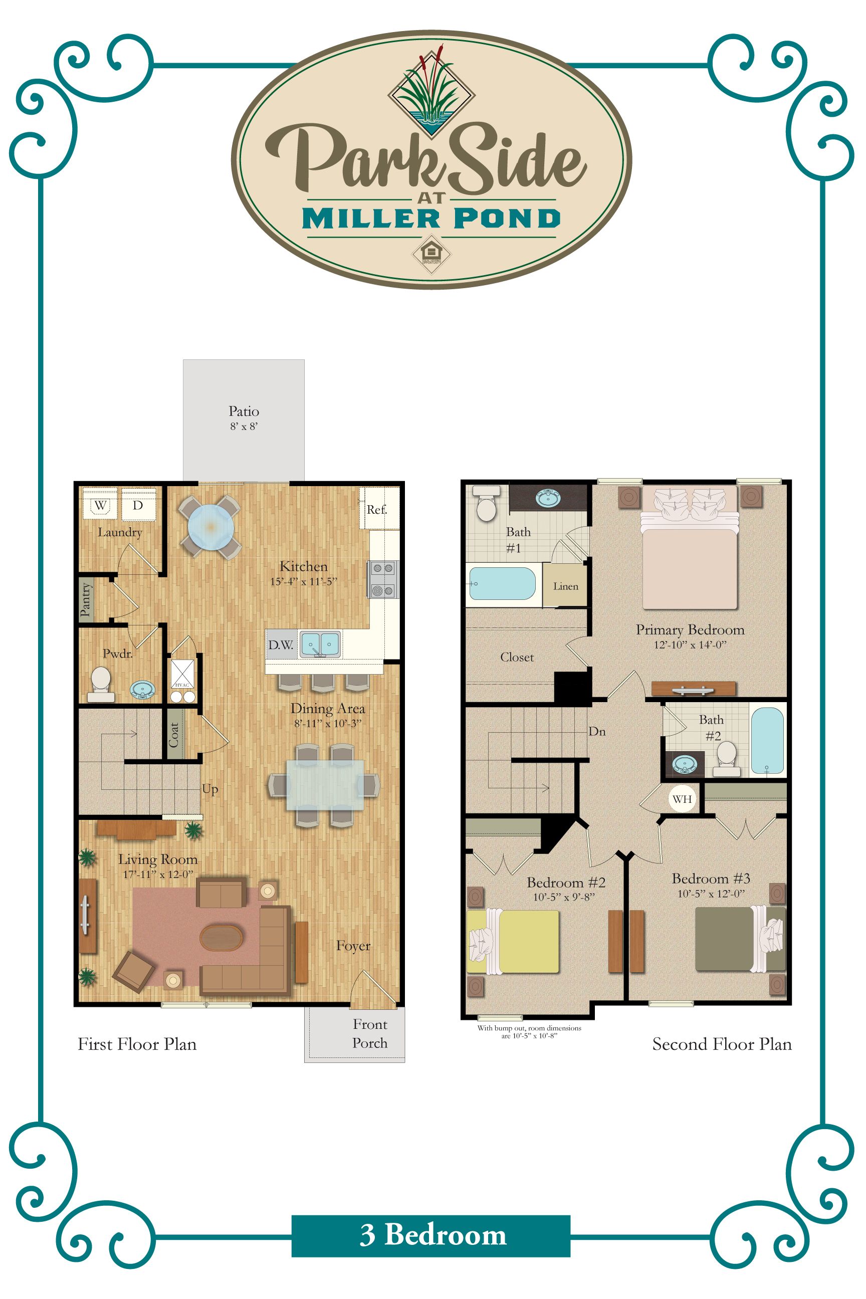 A floor plan of a house with the word preserve on it