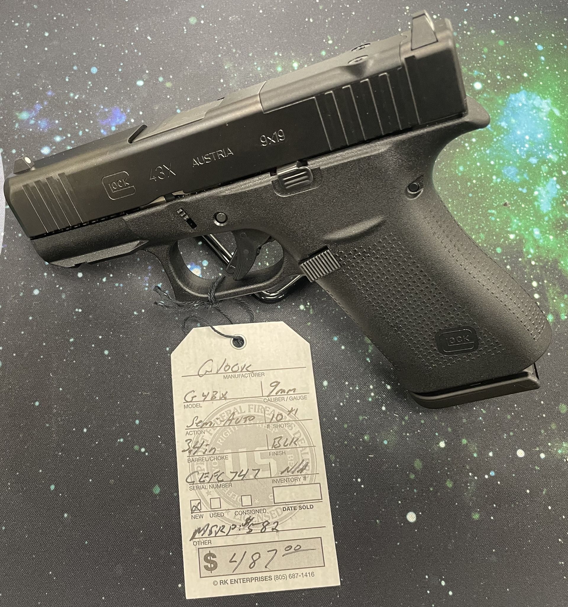 Glock G43X MOS Sub-Compact 9mm