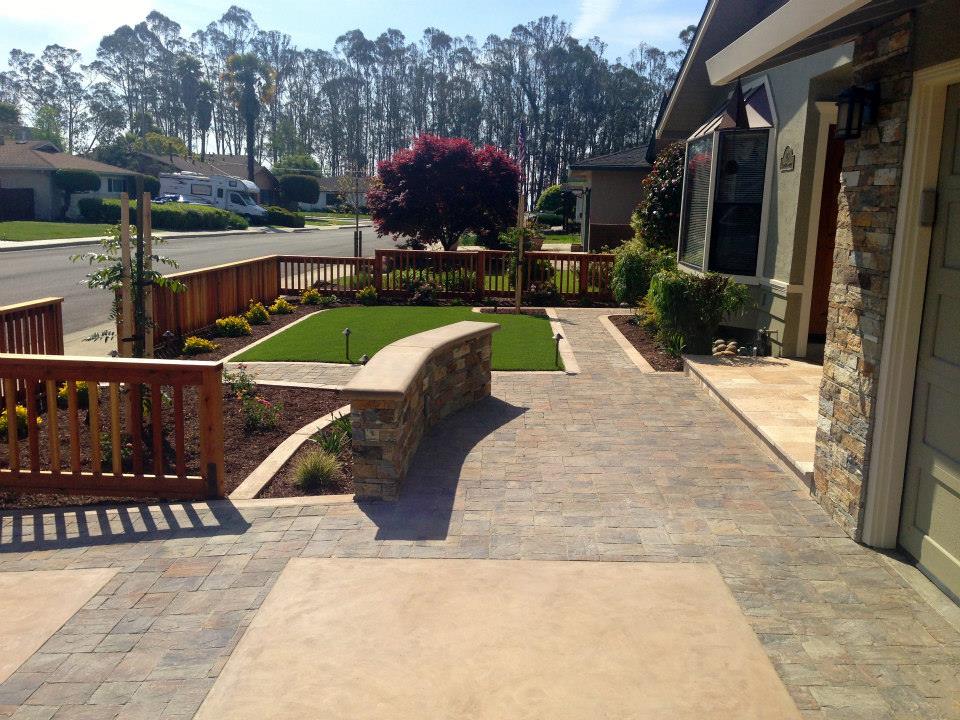 Beautiful Font Yard — Santa Cruz, CA — Quilici Gardening