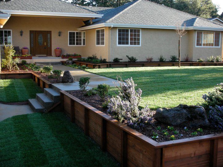 Beautiful Landscape In Front Yard — Santa Cruz, CA — Quilici Gardening
