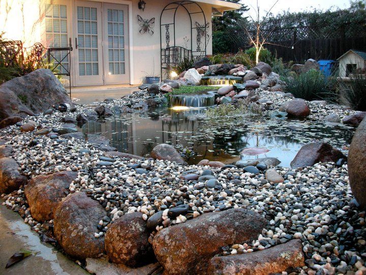 Water Falls With Pond — Santa Cruz, CA — Quilici Gardening