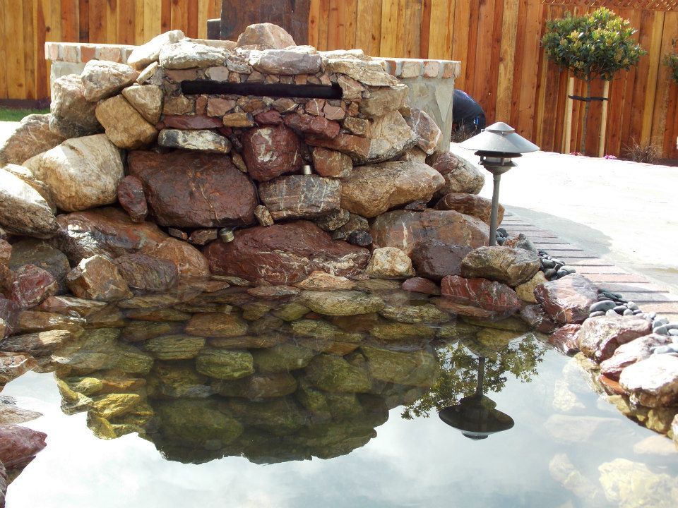 Small Pond Beside The House — Santa Cruz, CA — Quilici Gardening