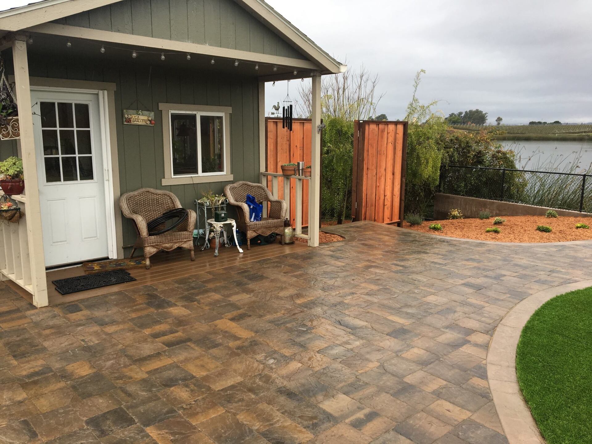 Hardscape In Front Of The House — Santa Cruz, CA — Quilici Gardening
