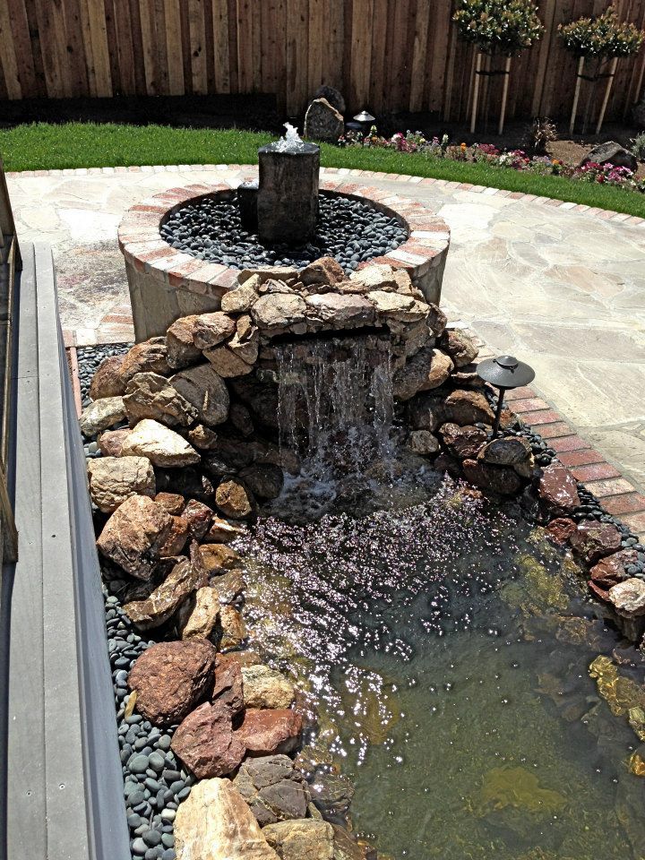 Fountain With Pond — Santa Cruz, CA — Quilici Gardening