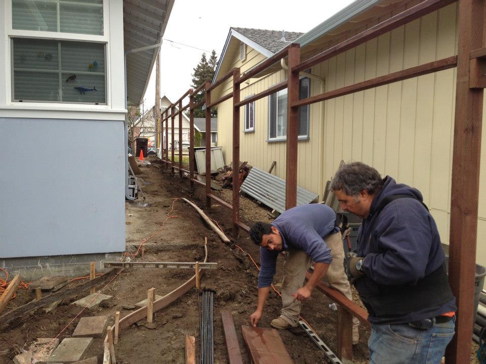 Wood Fence Intallation — Santa Cruz, CA — Quilici Gardening