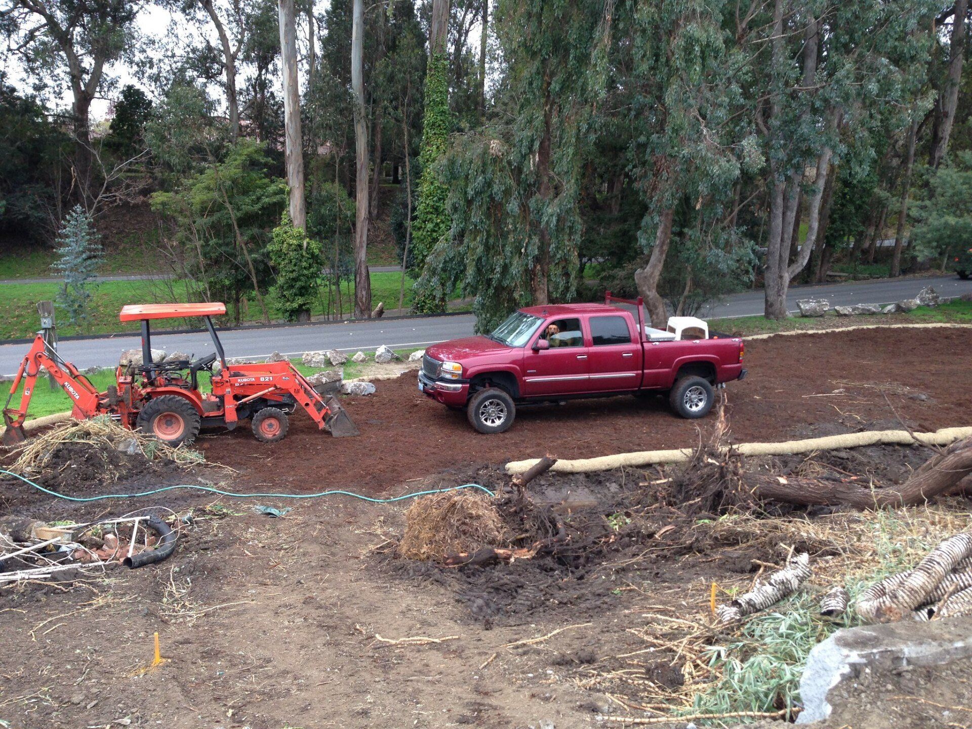 Bulldoze And Truck Service — Santa Cruz, CA — Quilici Gardening