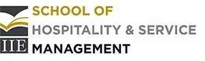 A logo for the school of hospitality and service management