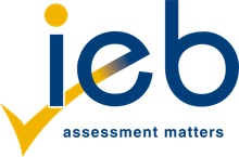 IEB logo in blue and gold with the tagline “assessment matters”