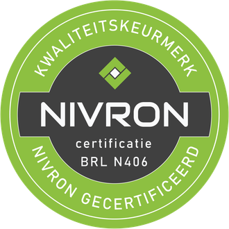 Nivron BRL-N406 Gedragskeurmerk® Kwaliteitskeurmerk Betrouwbare Dienstverlener