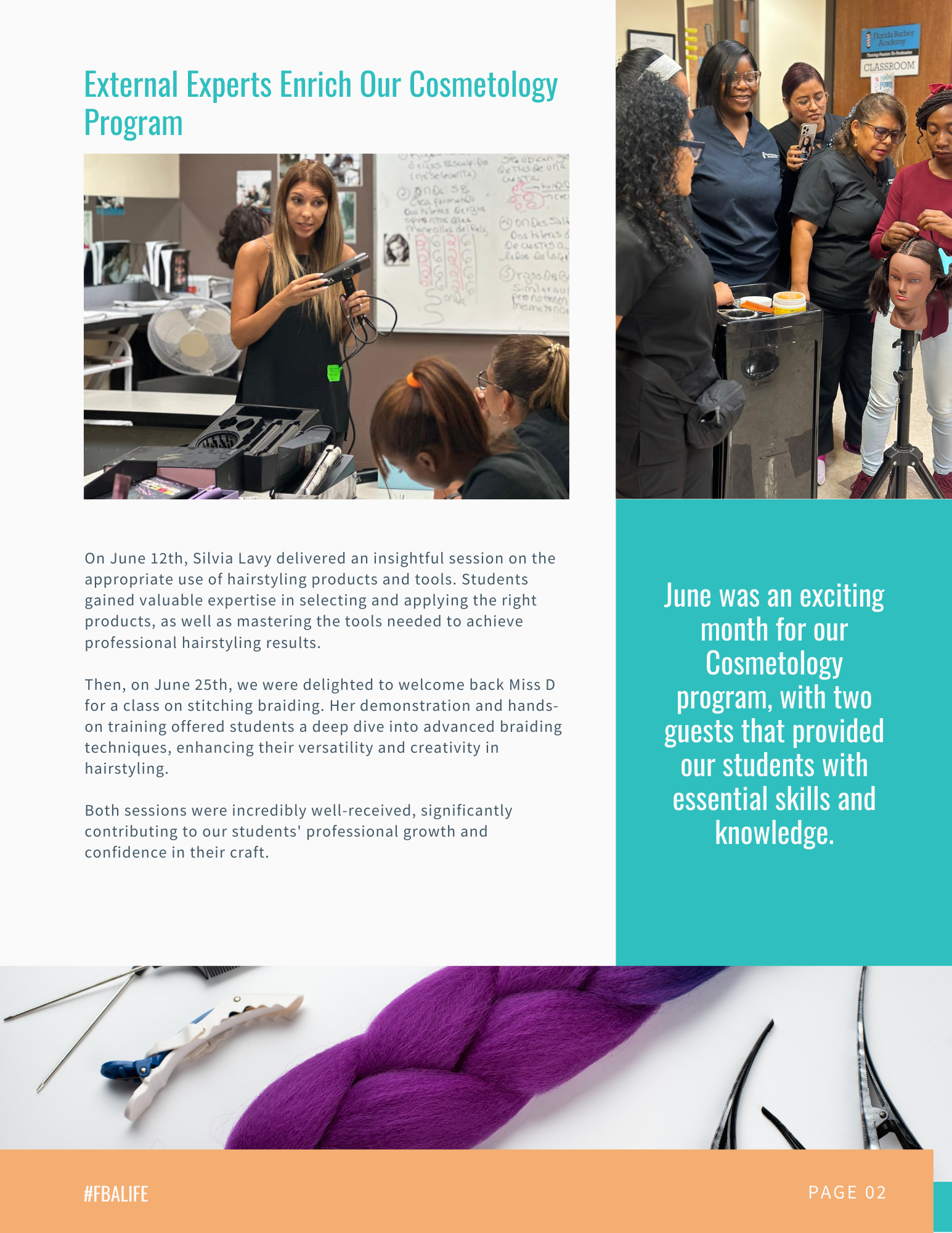 A june newsletter from the florida barber academy
