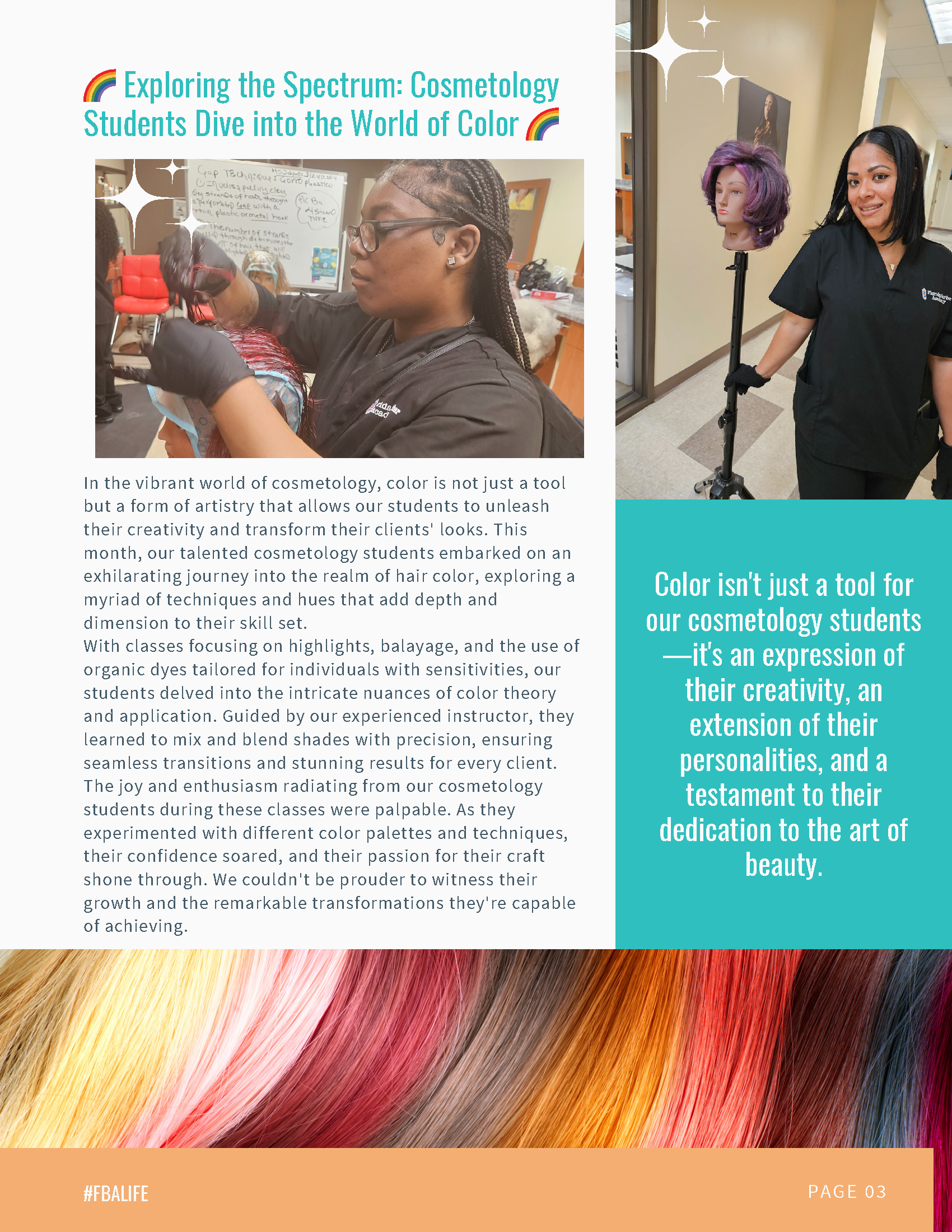 A woman is cutting a woman 's hair in a salon.