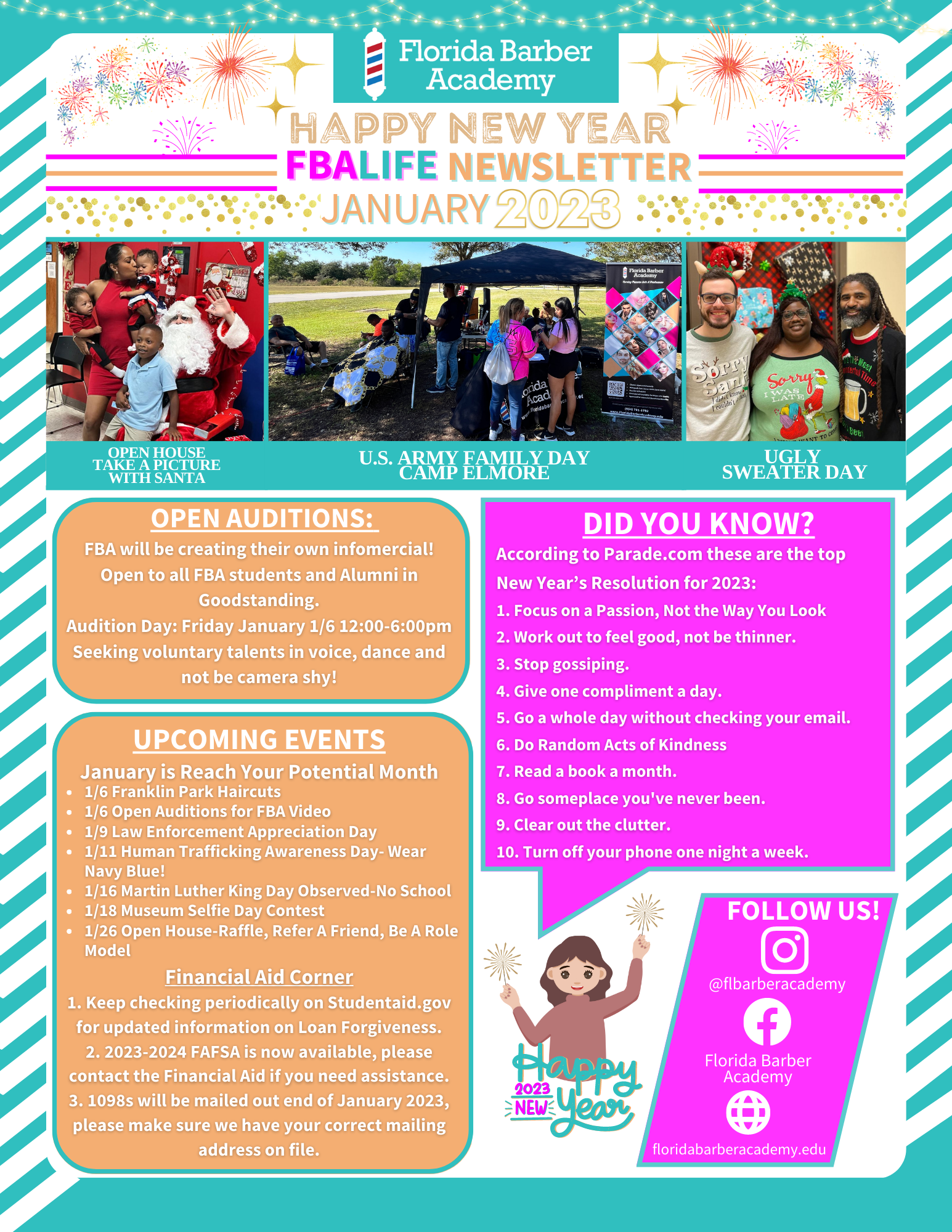 A happy new year fbalife newsletter for january 2022