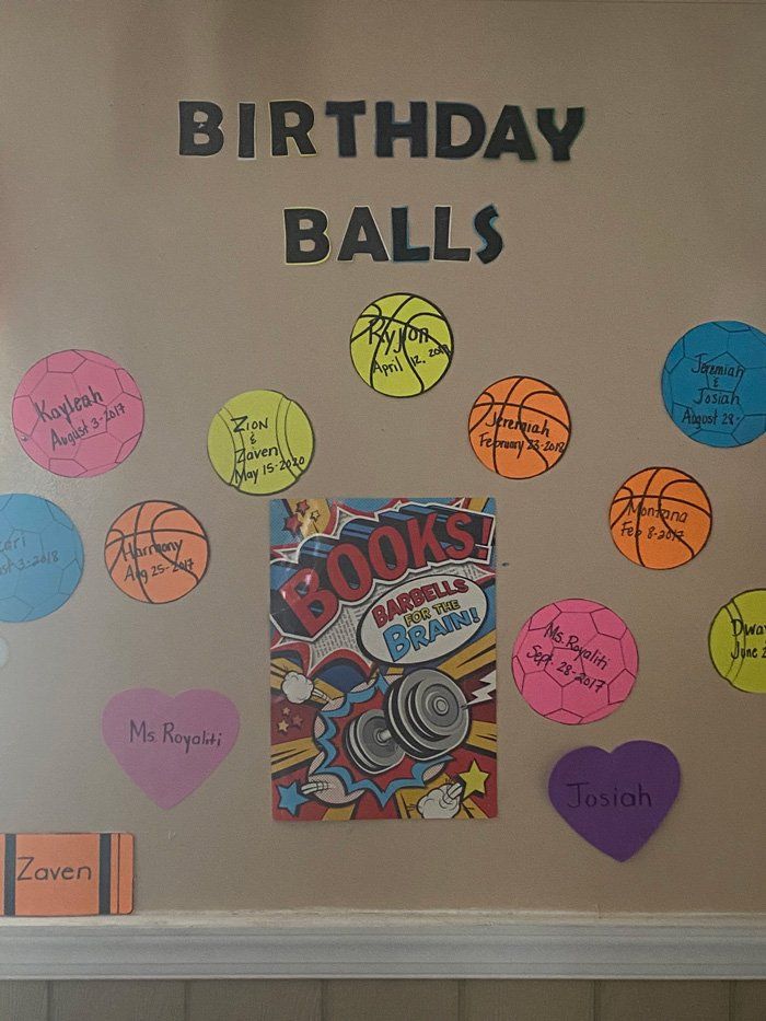 Birthday Bulletin Board — Knoxville, TN — Marcia’s Learning Center