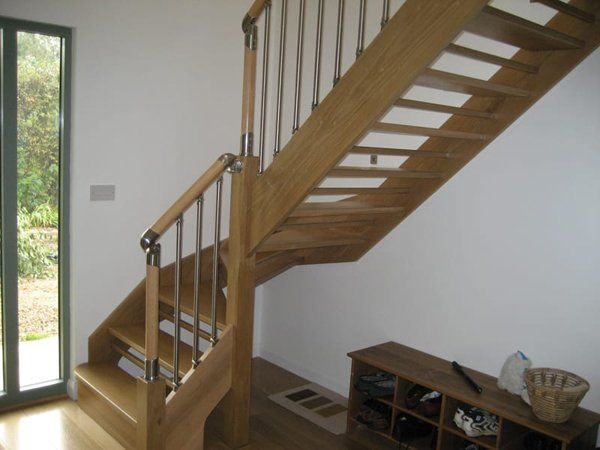 Traditional wooden staircase