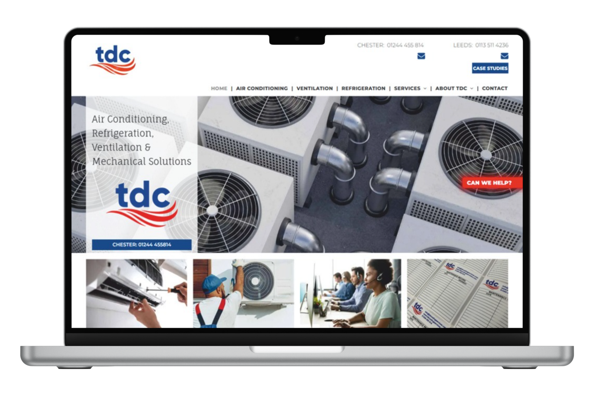 a laptop computer is open to a website .