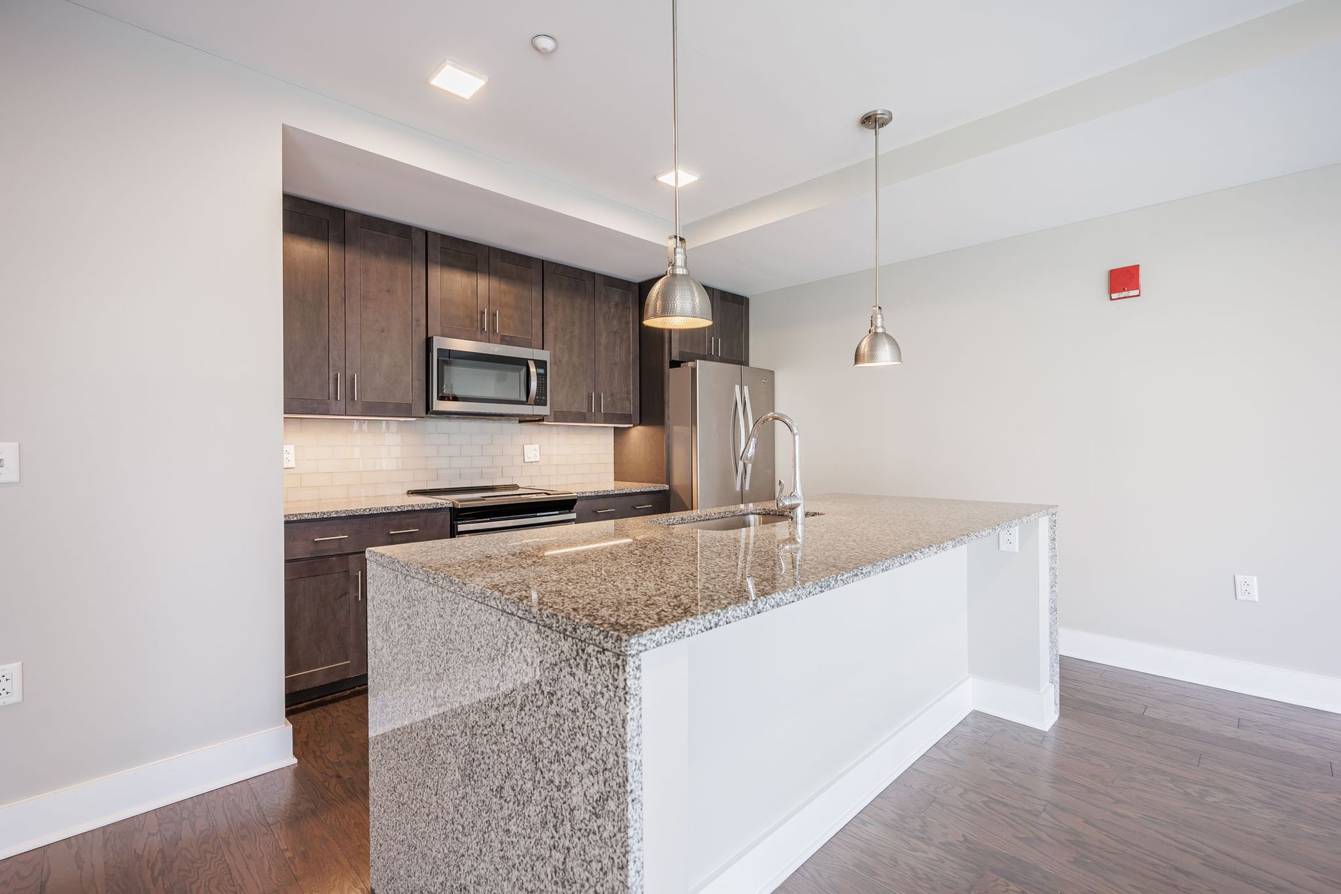 Kitchen with granite countertops 