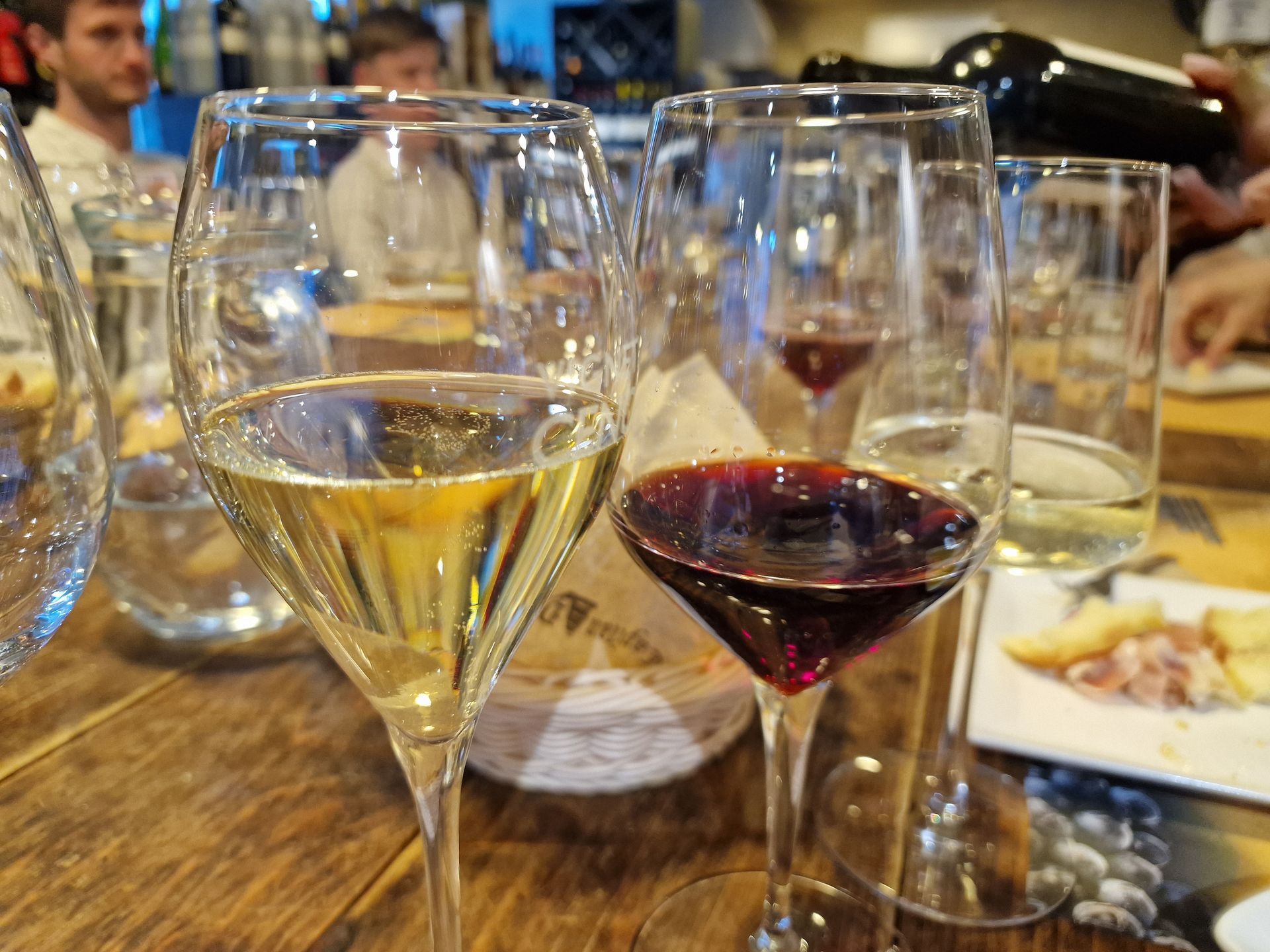 Wine tasting in Lake Como, Italy.
