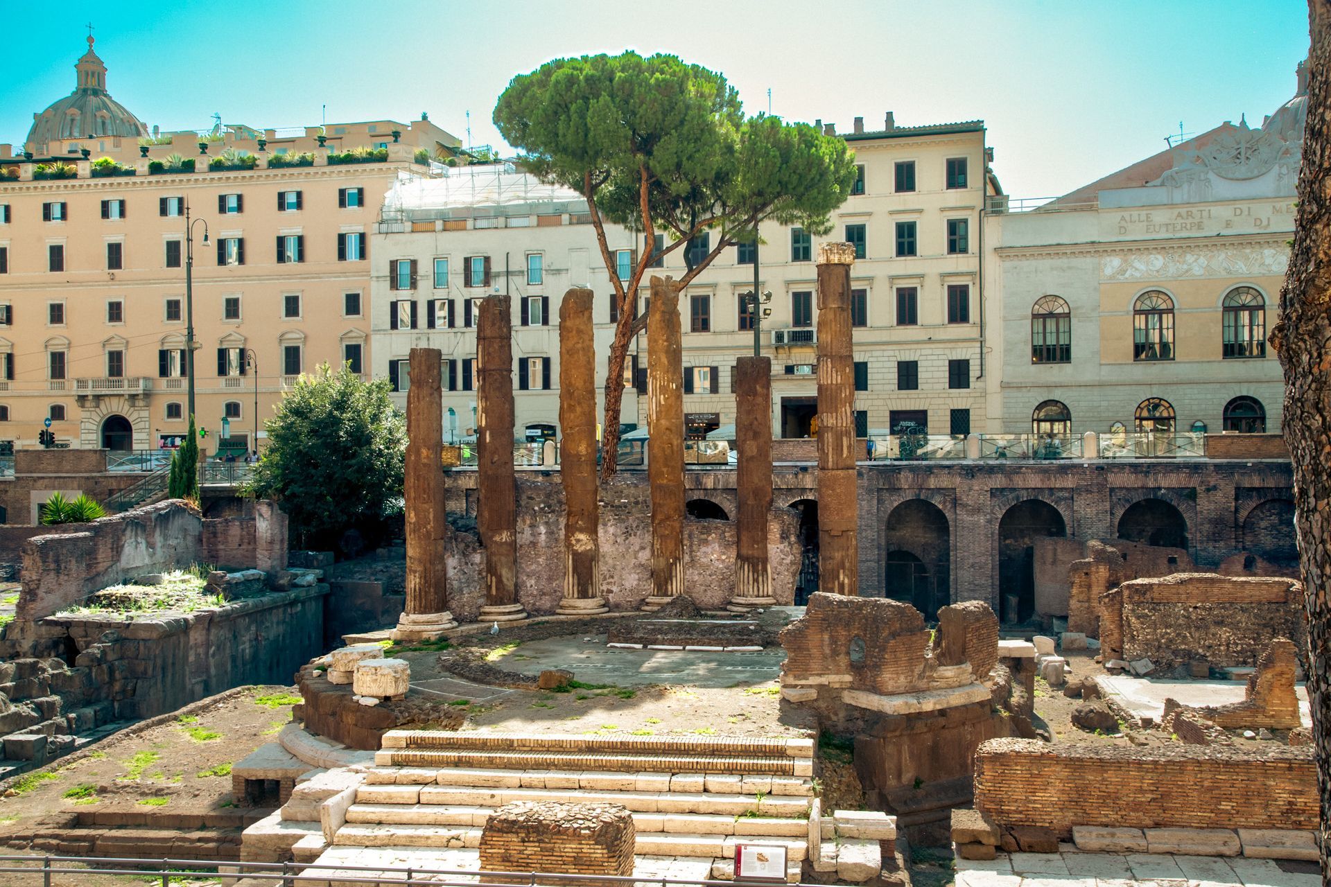 Temple at Largo Argentina, uncovered in fascist era Rome