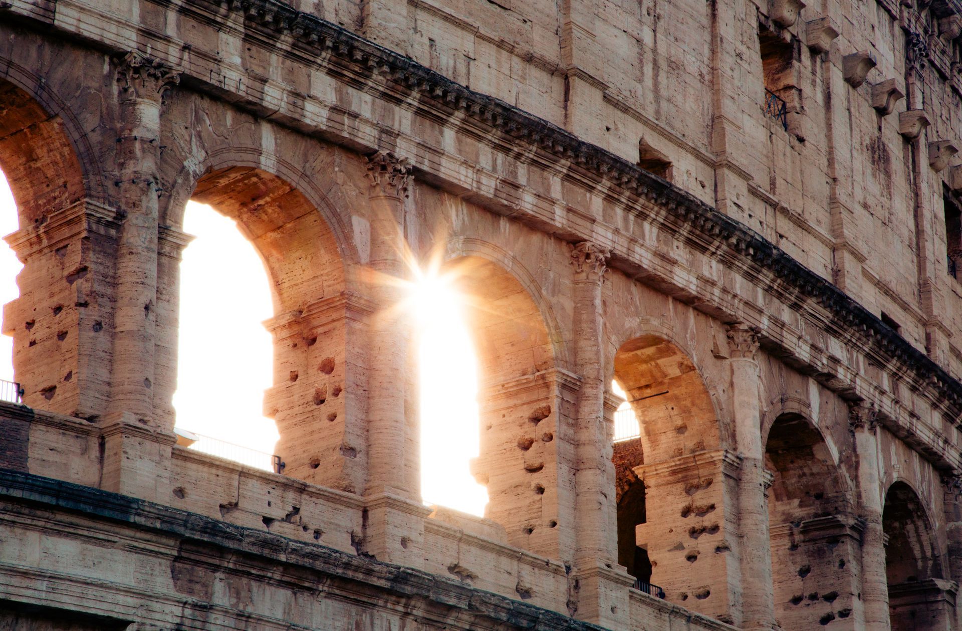 Morning view of the Coloseeum