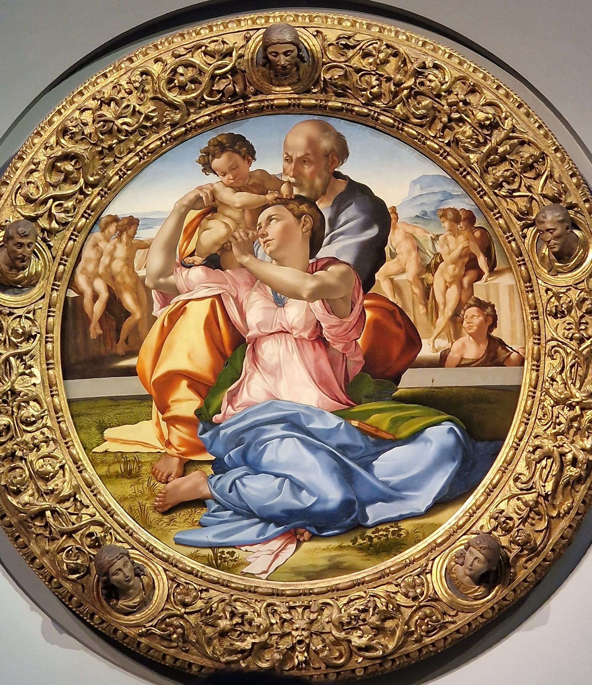 Michelangelo painting in the Uffizi Gallery in Florence.