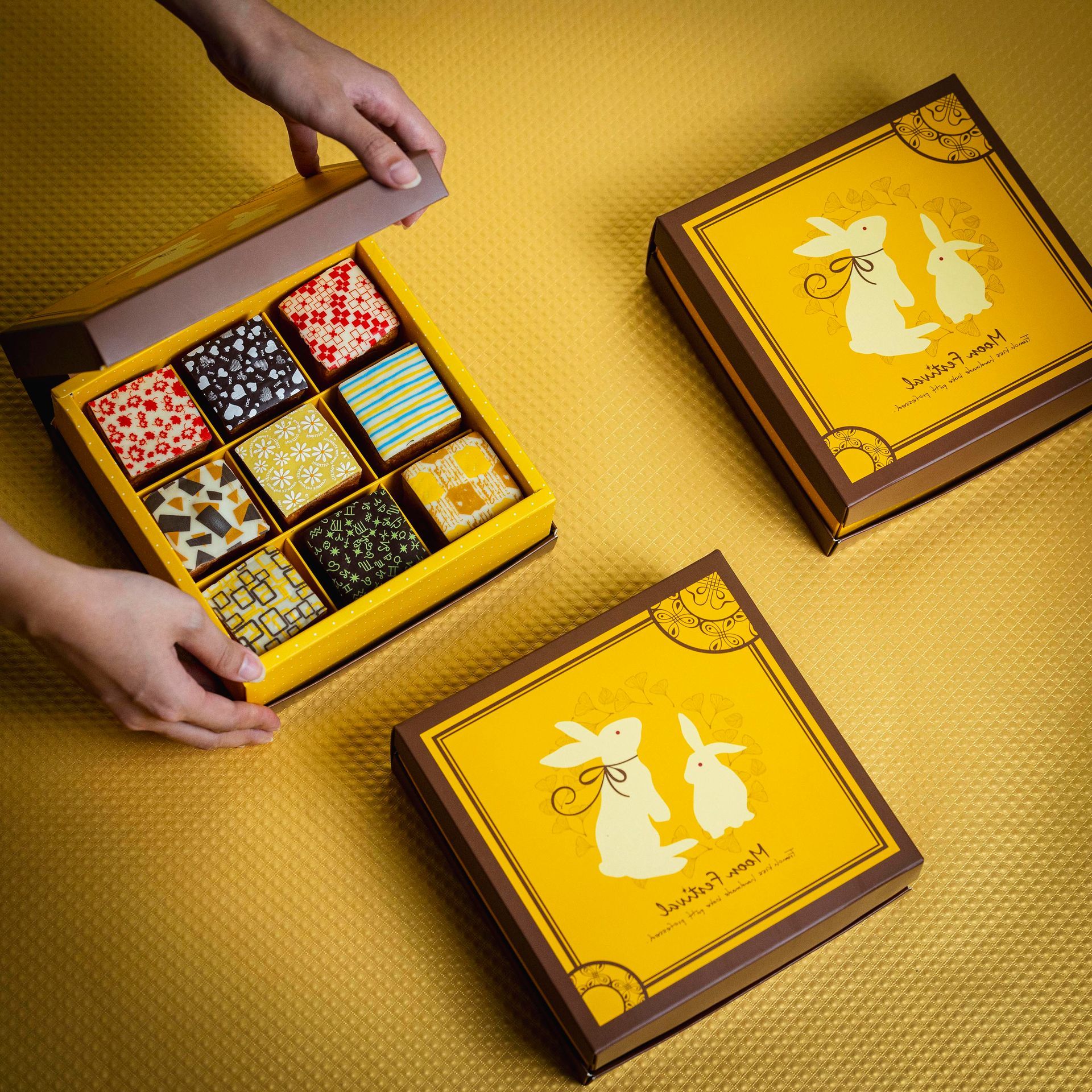 【幸福烘焙】中秋玉兔方塊泡芙禮盒