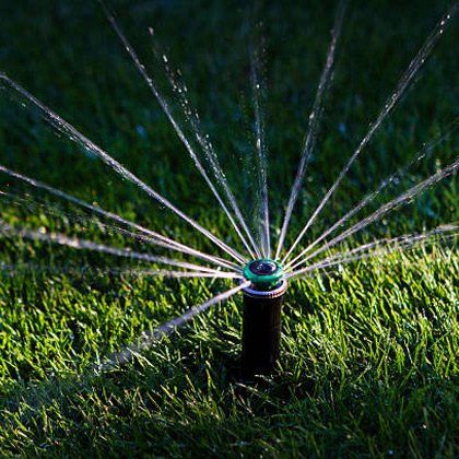 Newly Installed Sprinkler — Las Vegas, NV — A Ronnow Lawn Sprinkler Inc