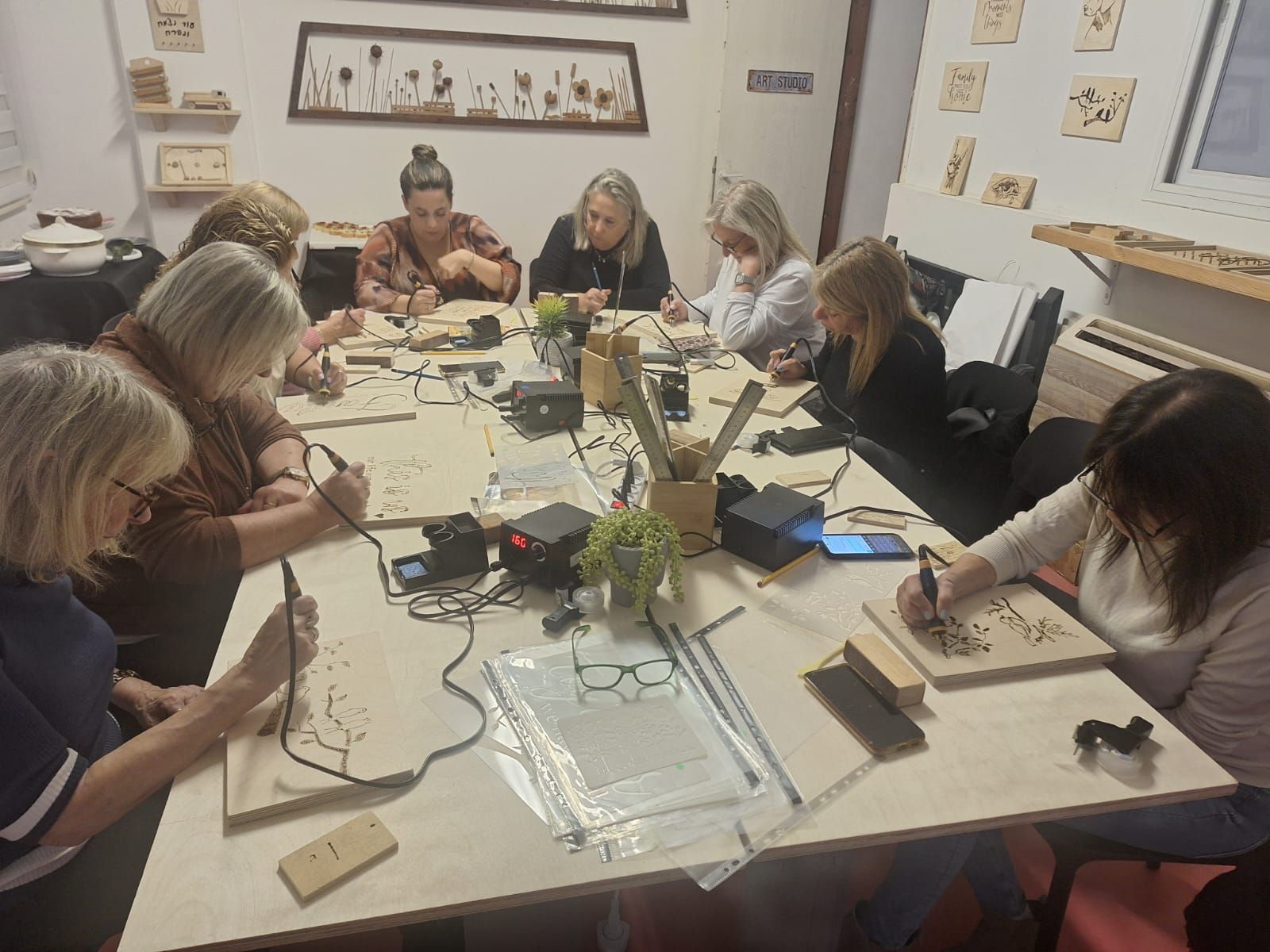 סדנת צריבה בעץ