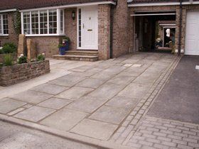 Landscape gardening -Keighley, Skipton, Ilkley - Peter Griffiths Quality Landscaping Service - Yorkstone driveway