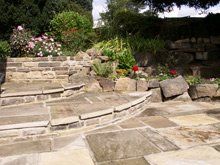 Garden services - Keighley, Skipton, Ilkley - Peter Griffiths Quality Landscaping Service - Rockery steps