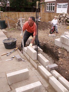 Retaining walls - Harrogate, North Yorkshire - Peter Griffiths Quality Landscaping Service - Building work