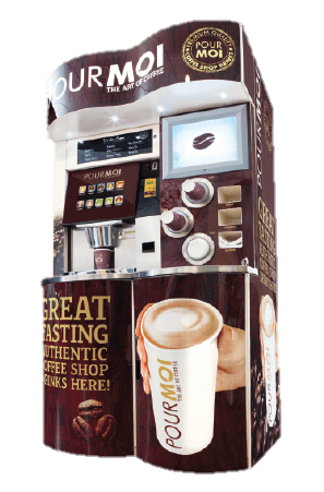 Self serve organic coffee vending machines