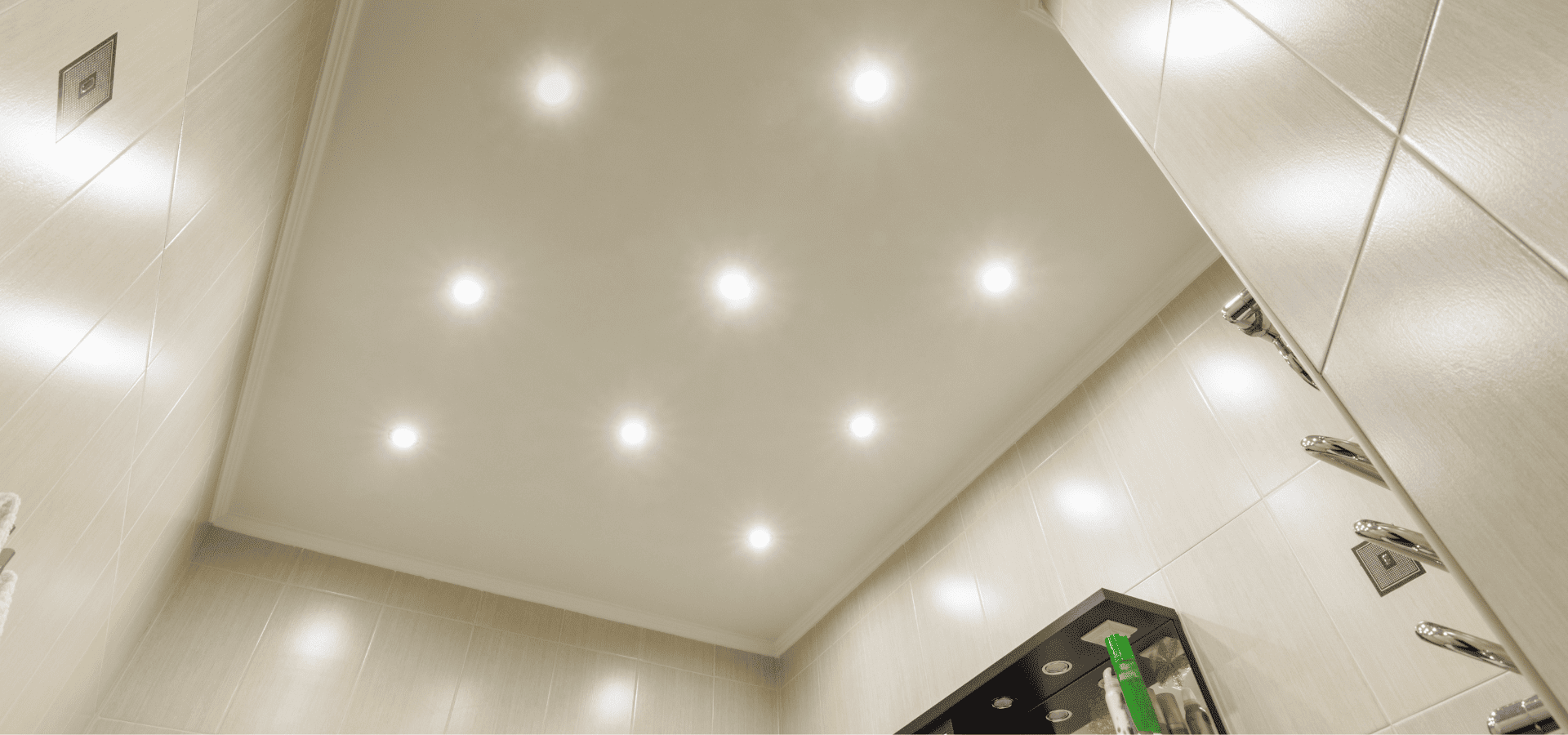 Bright LED bathroom ceiling lights