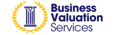 Navy Blue Gold Business Valuation Services Logo