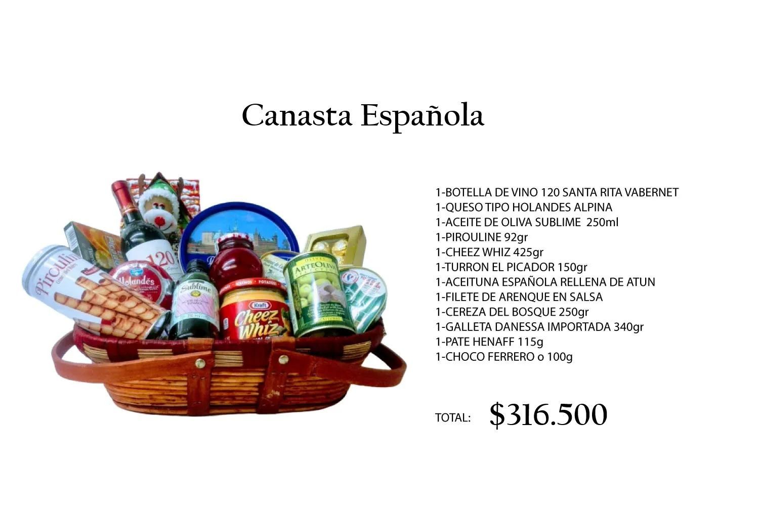 Ancheta Canasta Española en Bogotá