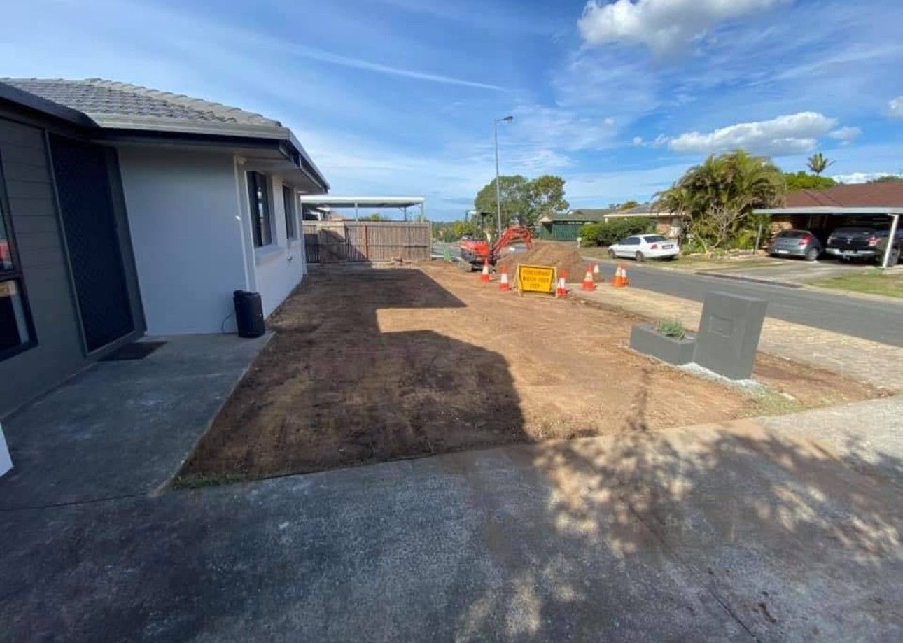 A House with A Lot of Dirt in Front of It — L&V Civil Contracting in Park Ridge, QLD