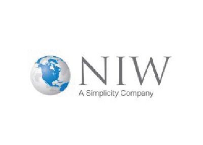 The niw logo is a simplicity company with a globe in the middle.