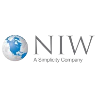 The niw logo is a simplicity company with a globe in the middle.