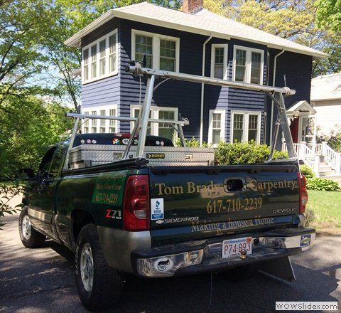 Tom Brady Carpentry Truck — Tom Brady Carpentry in West Roxbury, MA