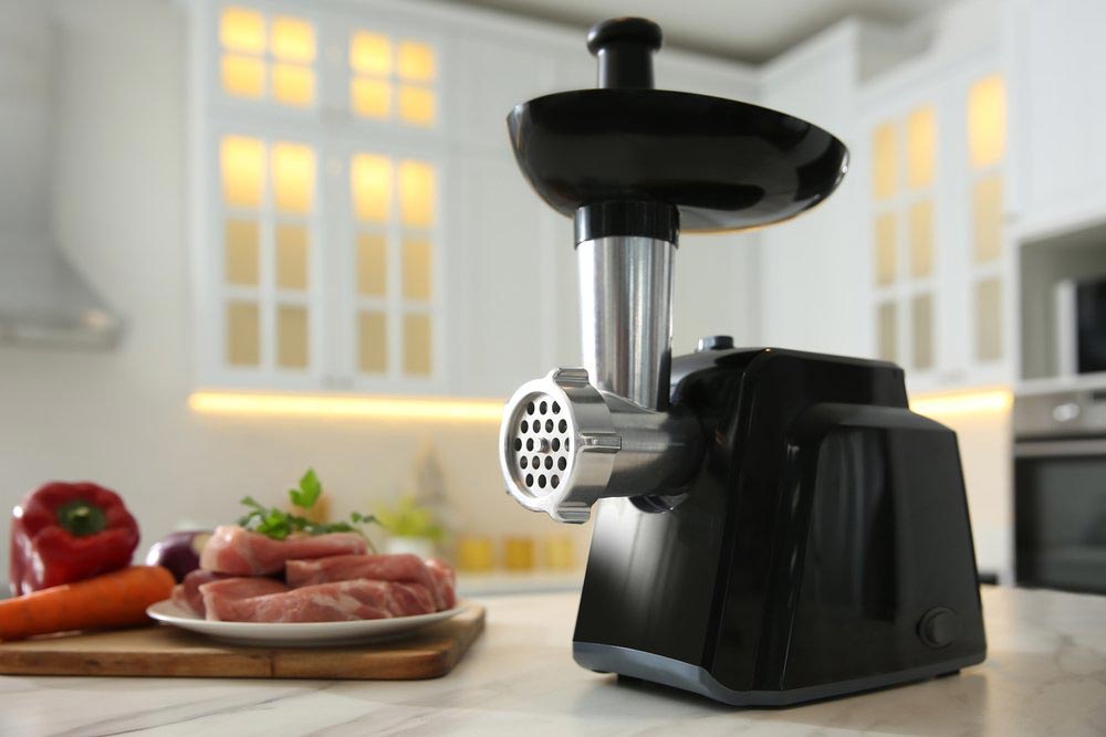 Meat Grinder On A Table