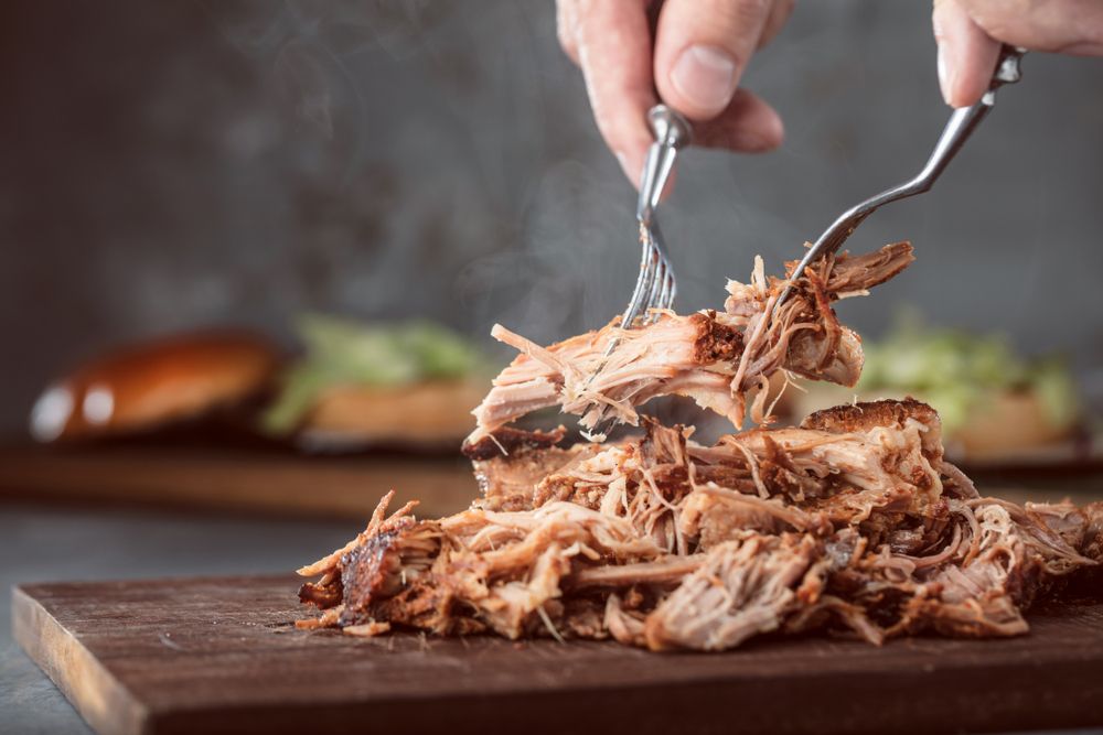 Home made pulled pork ready to be eaten — Wholesale Butchery in Cobar, NSW