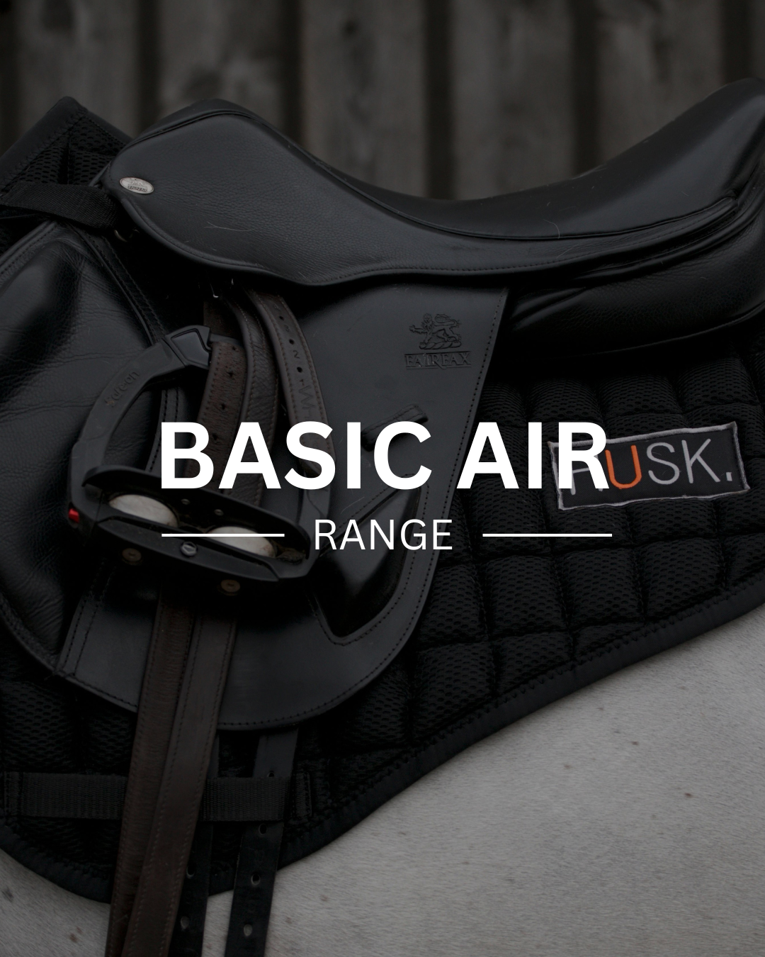 Black saddle with
