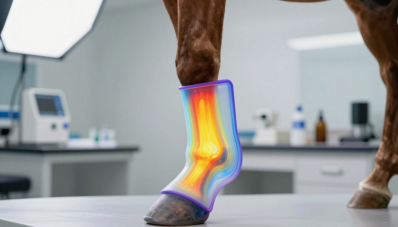 Thermal imaging scientific comparison of horse boots cooling performance