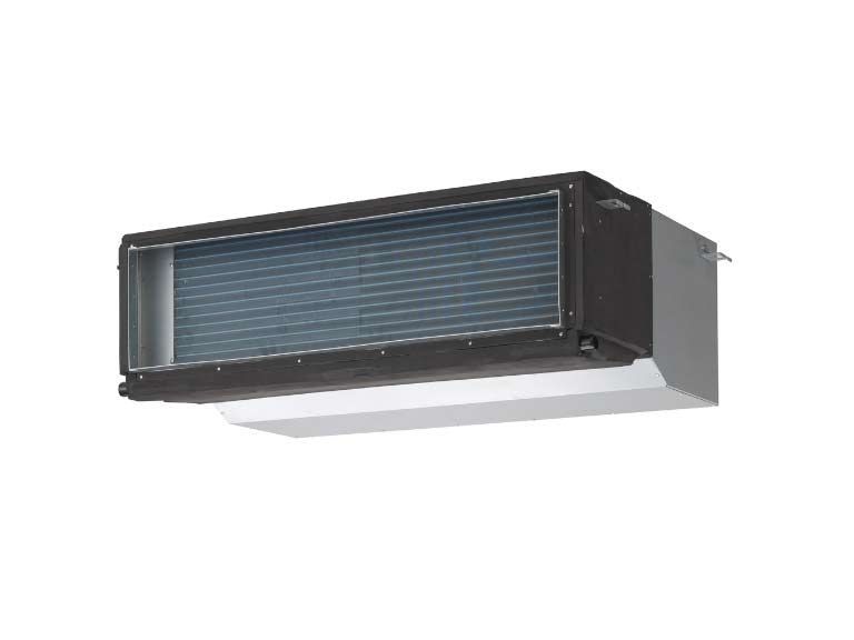 A picture of a ceiling mounted air conditioner on a white background.