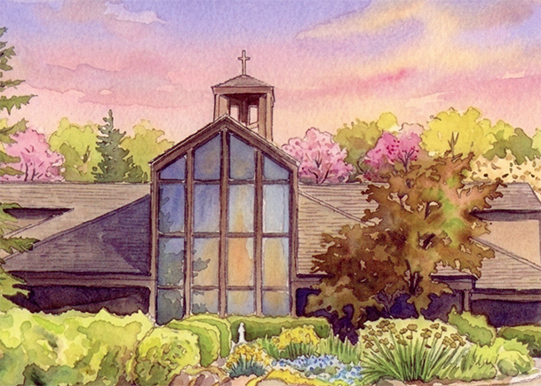 Painting of St. Elizabeth Church