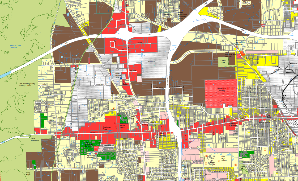 Austintown Zoning Map