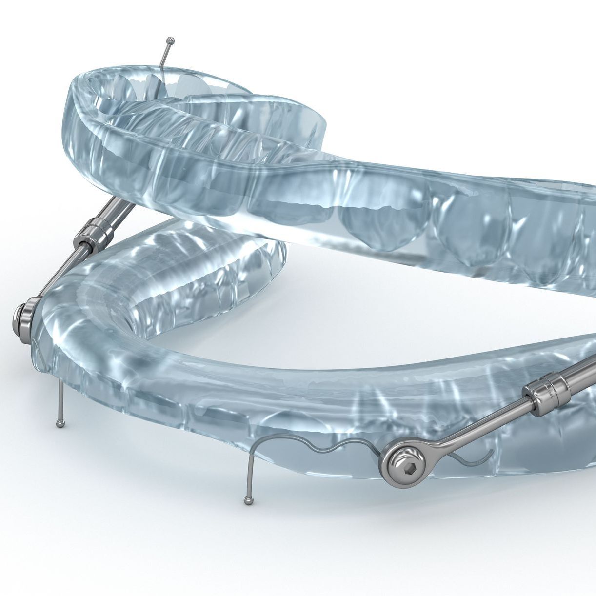 A close up of a mouth guard