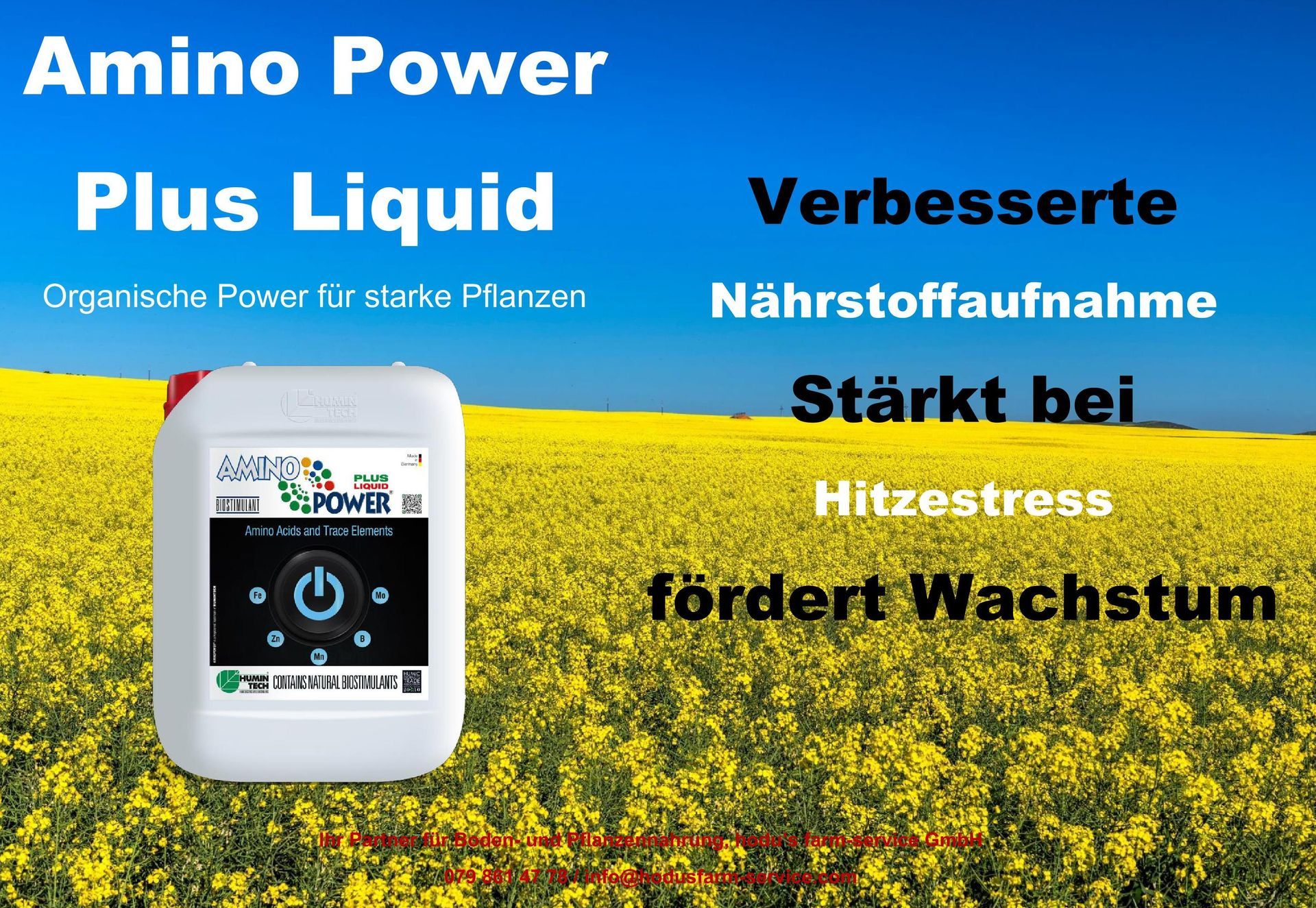 Amino Power Plus Liquid ein Blattdünger mit guter Haftung 