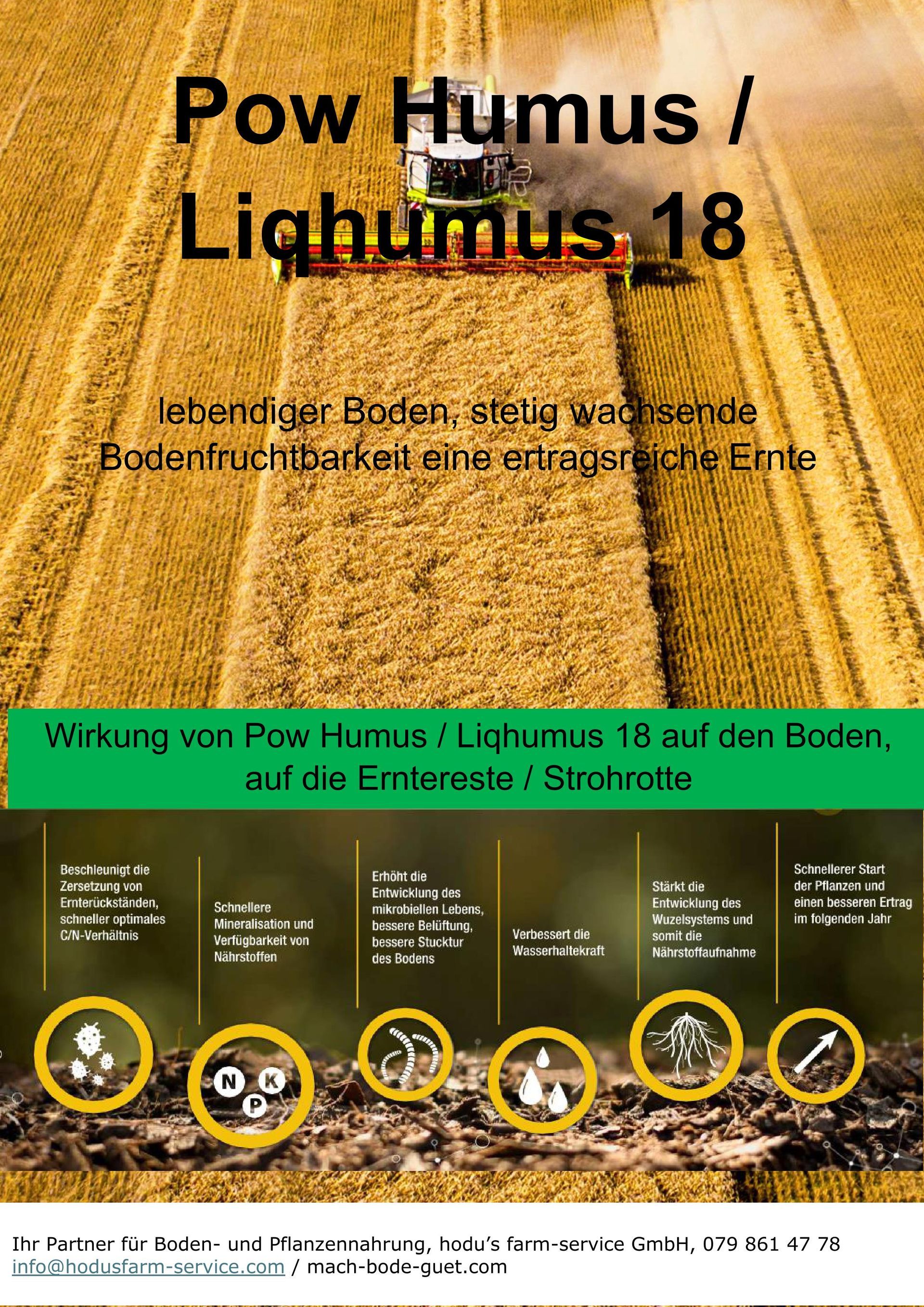 Strohrotte fördern mit Liqhumus