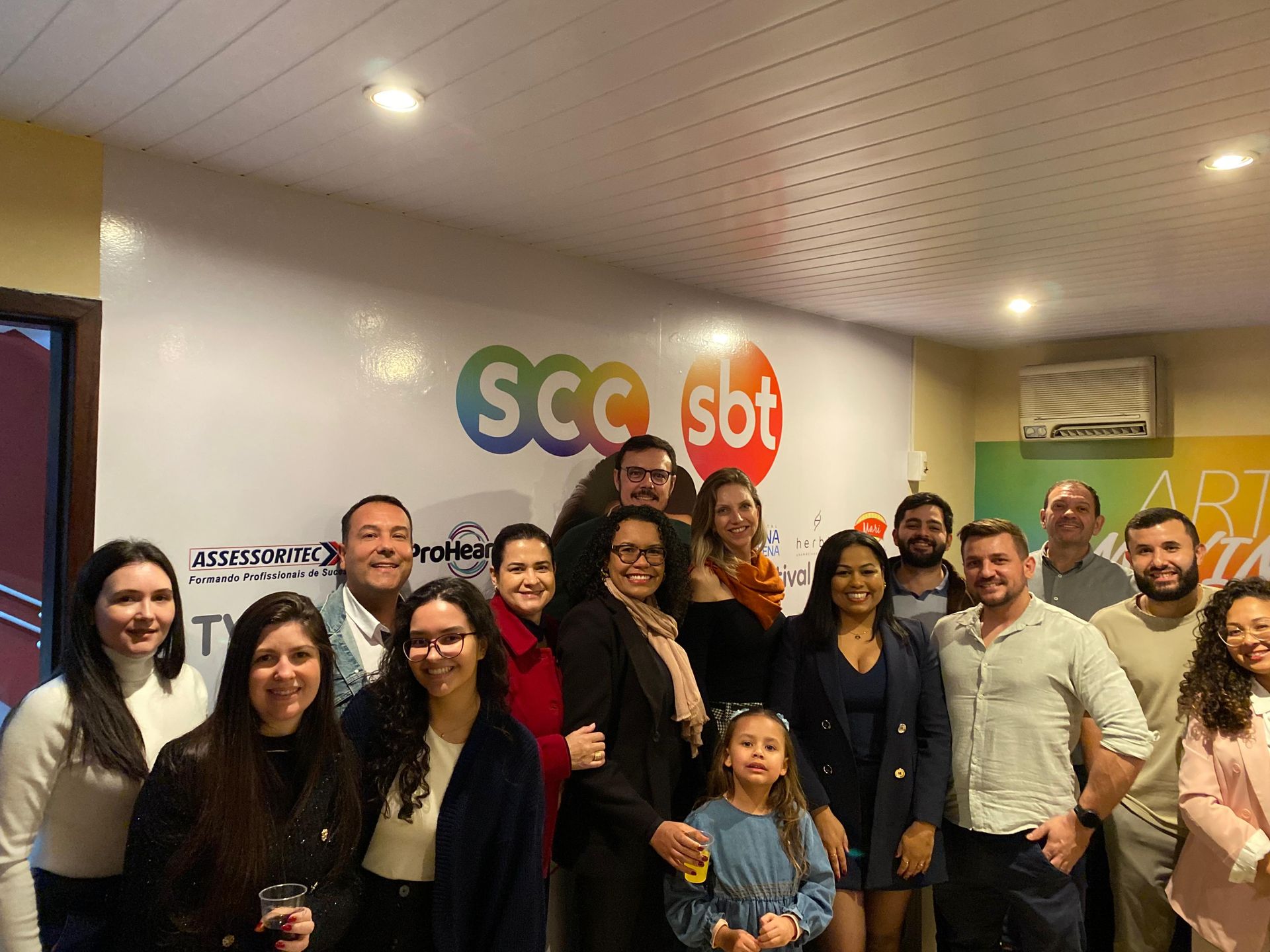 Equipe do Hospital Dona Helena no Camarote SCC SBT