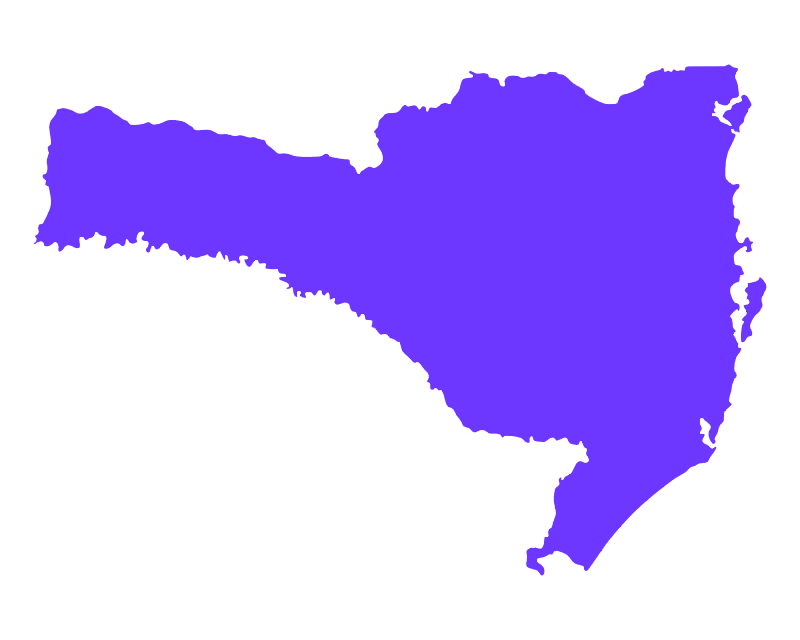Mapa de Cobertura SC